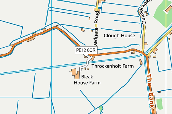 PE12 0QR map - OS VectorMap District (Ordnance Survey) PE12 0QR map - OS VectorMap District (Ordnance Survey)
