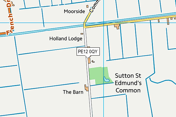 PE12 0QY map - OS VectorMap District (Ordnance Survey) PE12 0QY map - OS VectorMap District (Ordnance Survey)