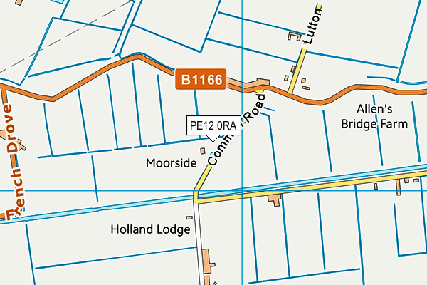 PE12 0RA map - OS VectorMap District (Ordnance Survey) PE12 0RA map - OS VectorMap District (Ordnance Survey)