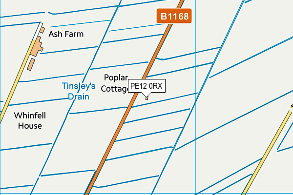 PE12 0RX map - OS VectorMap District (Ordnance Survey) PE12 0RX map - OS VectorMap District (Ordnance Survey)