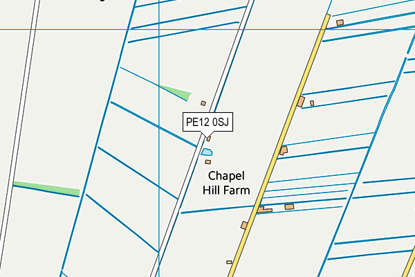 PE12 0SJ map - OS VectorMap District (Ordnance Survey) PE12 0SJ map - OS VectorMap District (Ordnance Survey)