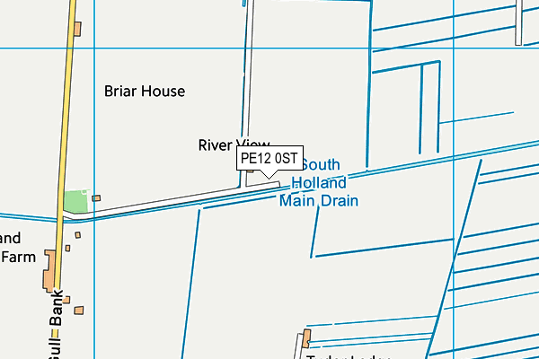 PE12 0ST map - OS VectorMap District (Ordnance Survey) PE12 0ST map - OS VectorMap District (Ordnance Survey)