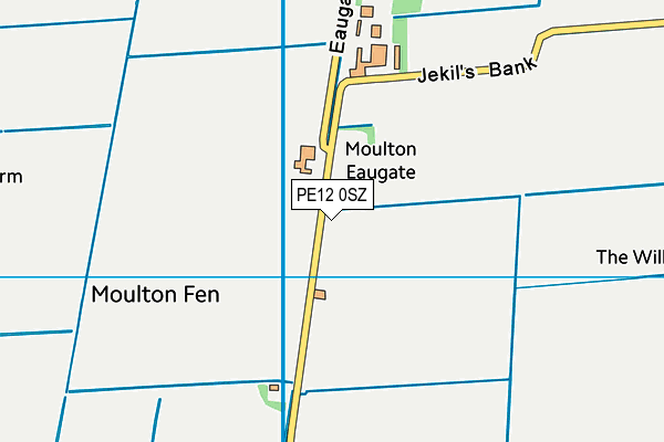 PE12 0SZ map - OS VectorMap District (Ordnance Survey)