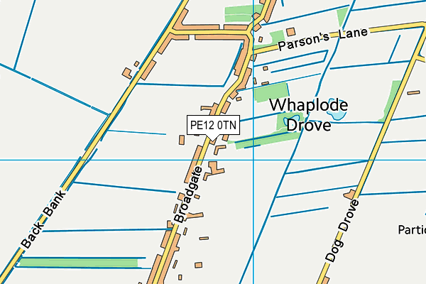 PE12 0TN map - OS VectorMap District (Ordnance Survey) PE12 0TN map - OS VectorMap District (Ordnance Survey)
