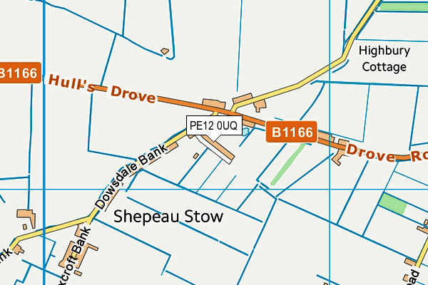 PE12 0UQ map - OS VectorMap District (Ordnance Survey) PE12 0UQ map - OS VectorMap District (Ordnance Survey)