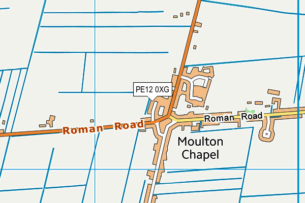 PE12 0XG map - OS VectorMap District (Ordnance Survey) PE12 0XG map - OS VectorMap District (Ordnance Survey)