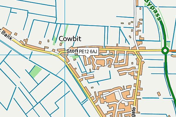 PE12 6AJ map - OS VectorMap District (Ordnance Survey) PE12 6AJ map - OS VectorMap District (Ordnance Survey)