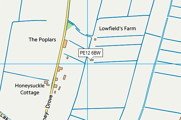 PE12 6BW map - OS VectorMap District (Ordnance Survey) PE12 6BW map - OS VectorMap District (Ordnance Survey)