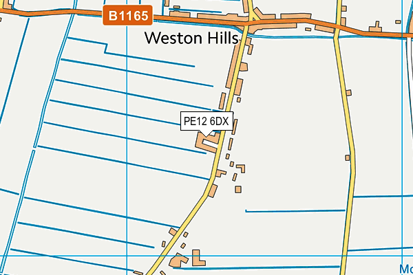 PE12 6DX map - OS VectorMap District (Ordnance Survey) PE12 6DX map - OS VectorMap District (Ordnance Survey)
