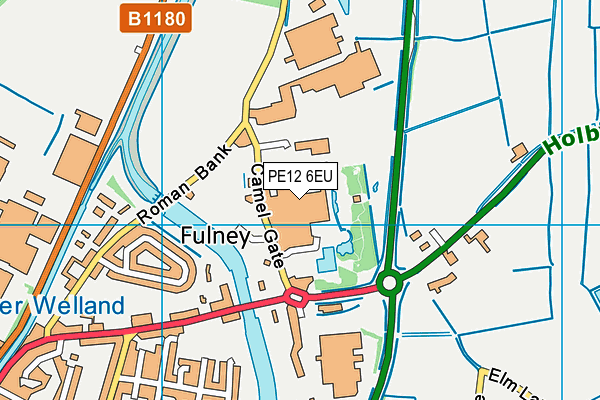 PE12 6EU map - OS VectorMap District (Ordnance Survey) PE12 6EU map - OS VectorMap District (Ordnance Survey)