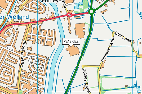PE12 6EZ map - OS VectorMap District (Ordnance Survey) PE12 6EZ map - OS VectorMap District (Ordnance Survey)