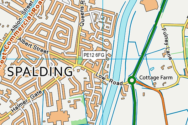 PE12 6FG map - OS VectorMap District (Ordnance Survey) PE12 6FG map - OS VectorMap District (Ordnance Survey)