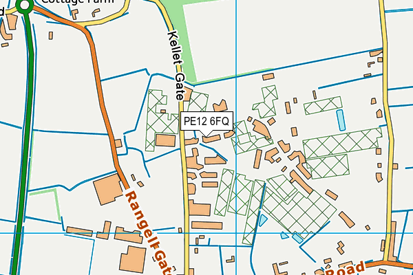 PE12 6FQ map - OS VectorMap District (Ordnance Survey) PE12 6FQ map - OS VectorMap District (Ordnance Survey)