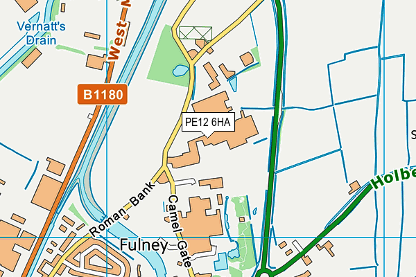 PE12 6HA map - OS VectorMap District (Ordnance Survey) PE12 6HA map - OS VectorMap District (Ordnance Survey)