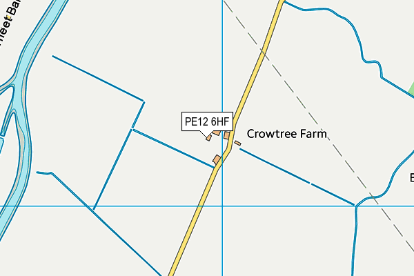 PE12 6HF map - OS VectorMap District (Ordnance Survey) PE12 6HF map - OS VectorMap District (Ordnance Survey)