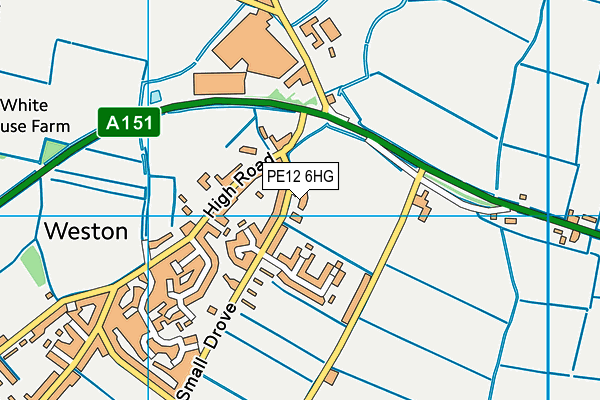 PE12 6HG map - OS VectorMap District (Ordnance Survey) PE12 6HG map - OS VectorMap District (Ordnance Survey)