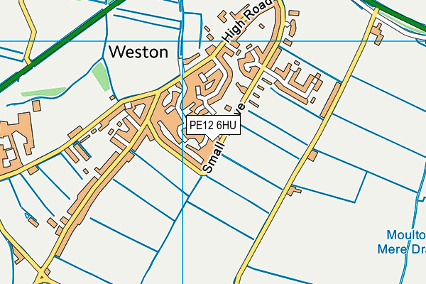 PE12 6HU map - OS VectorMap District (Ordnance Survey) PE12 6HU map - OS VectorMap District (Ordnance Survey)