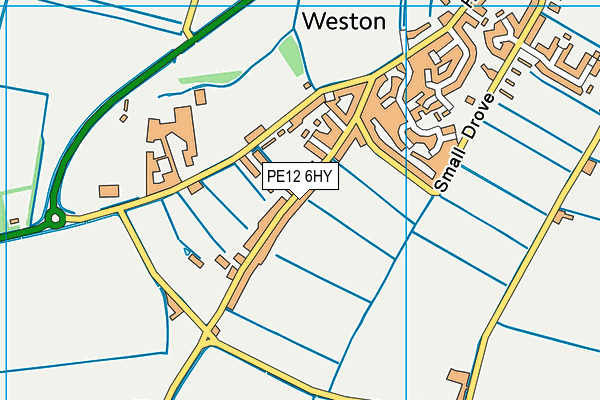 PE12 6HY map - OS VectorMap District (Ordnance Survey) PE12 6HY map - OS VectorMap District (Ordnance Survey)