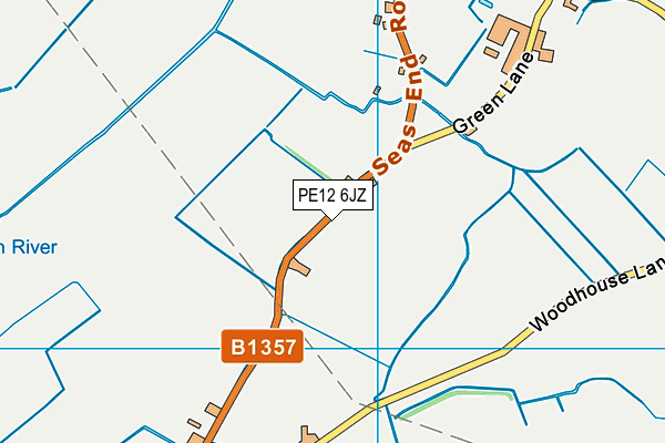 PE12 6JZ map - OS VectorMap District (Ordnance Survey) PE12 6JZ map - OS VectorMap District (Ordnance Survey)