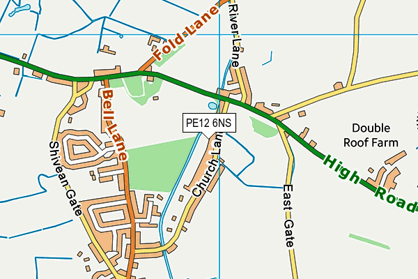 PE12 6NS map - OS VectorMap District (Ordnance Survey) PE12 6NS map - OS VectorMap District (Ordnance Survey)