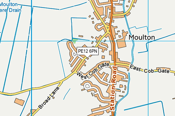 PE12 6PN map - OS VectorMap District (Ordnance Survey) PE12 6PN map - OS VectorMap District (Ordnance Survey)