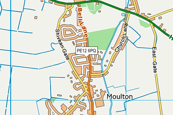 PE12 6PQ map - OS VectorMap District (Ordnance Survey) PE12 6PQ map - OS VectorMap District (Ordnance Survey)