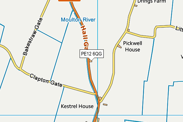 PE12 6QG map - OS VectorMap District (Ordnance Survey) PE12 6QG map - OS VectorMap District (Ordnance Survey)