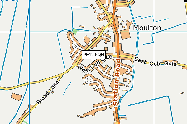 PE12 6QN map - OS VectorMap District (Ordnance Survey) PE12 6QN map - OS VectorMap District (Ordnance Survey)