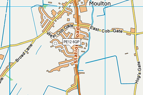 PE12 6QP map - OS VectorMap District (Ordnance Survey) PE12 6QP map - OS VectorMap District (Ordnance Survey)