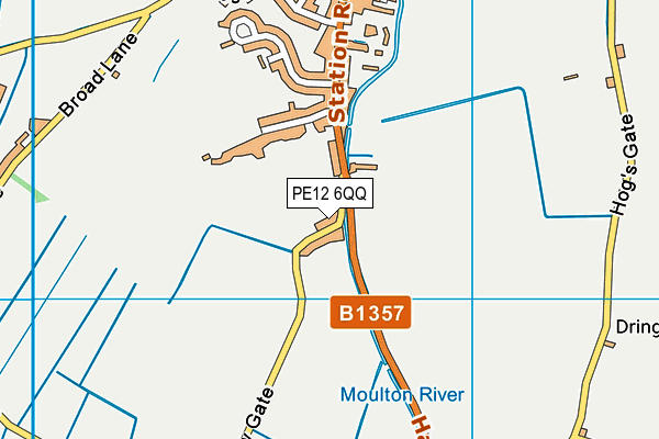 PE12 6QQ map - OS VectorMap District (Ordnance Survey) PE12 6QQ map - OS VectorMap District (Ordnance Survey)