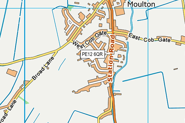 PE12 6QR map - OS VectorMap District (Ordnance Survey) PE12 6QR map - OS VectorMap District (Ordnance Survey)
