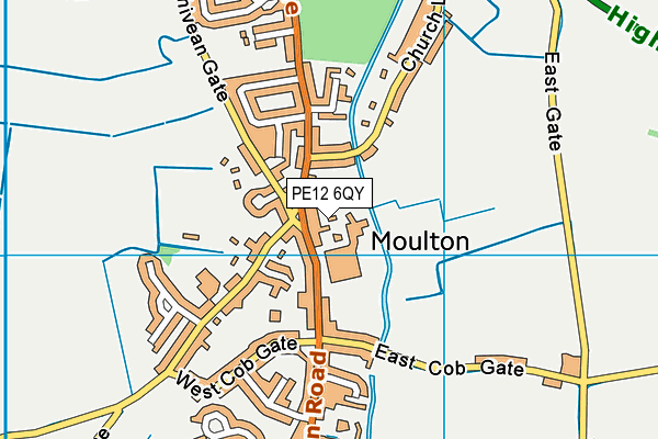 PE12 6QY map - OS VectorMap District (Ordnance Survey) PE12 6QY map - OS VectorMap District (Ordnance Survey)