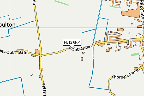 PE12 6RP map - OS VectorMap District (Ordnance Survey) PE12 6RP map - OS VectorMap District (Ordnance Survey)