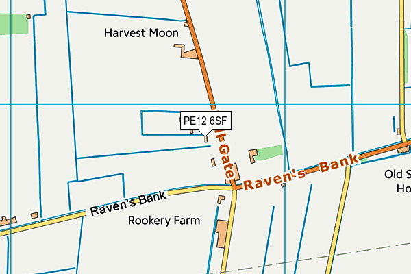 PE12 6SF map - OS VectorMap District (Ordnance Survey) PE12 6SF map - OS VectorMap District (Ordnance Survey)