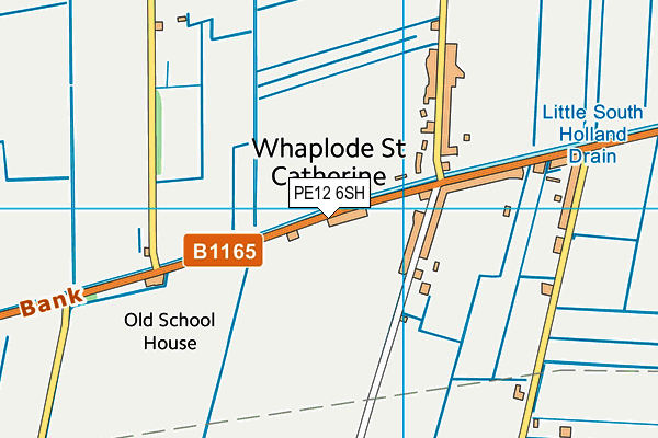 PE12 6SH map - OS VectorMap District (Ordnance Survey) PE12 6SH map - OS VectorMap District (Ordnance Survey)