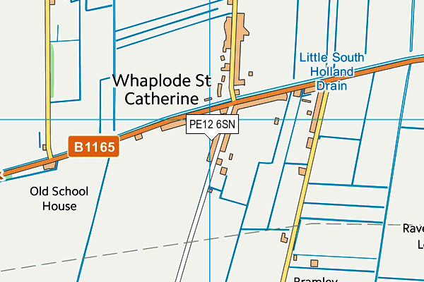 PE12 6SN map - OS VectorMap District (Ordnance Survey) PE12 6SN map - OS VectorMap District (Ordnance Survey)