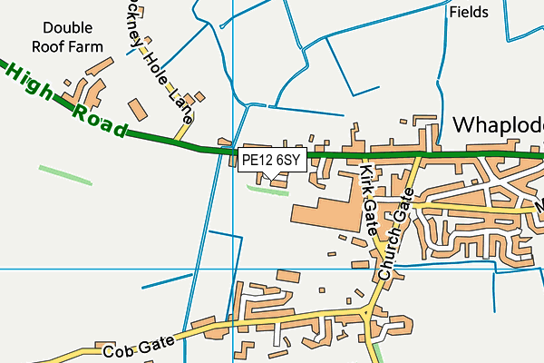PE12 6SY map - OS VectorMap District (Ordnance Survey) PE12 6SY map - OS VectorMap District (Ordnance Survey)