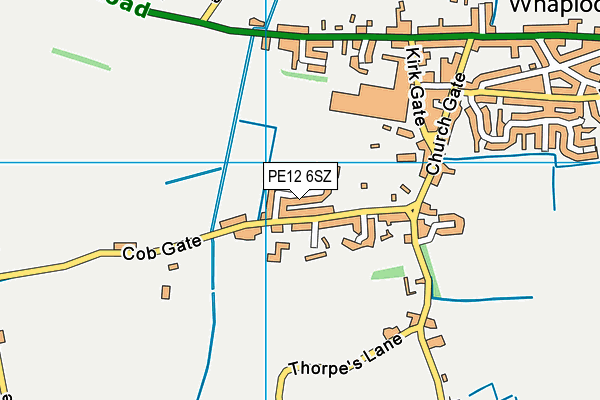PE12 6SZ map - OS VectorMap District (Ordnance Survey) PE12 6SZ map - OS VectorMap District (Ordnance Survey)