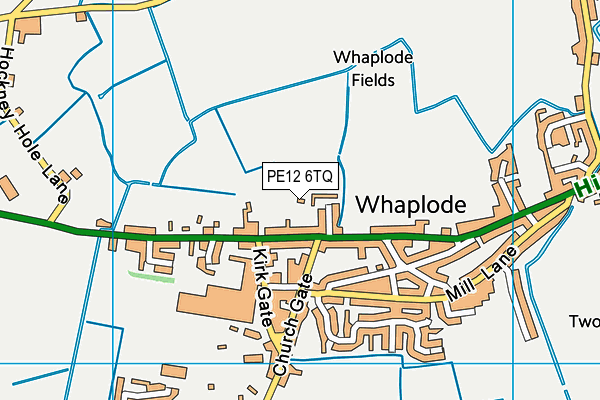 PE12 6TQ map - OS VectorMap District (Ordnance Survey) PE12 6TQ map - OS VectorMap District (Ordnance Survey)