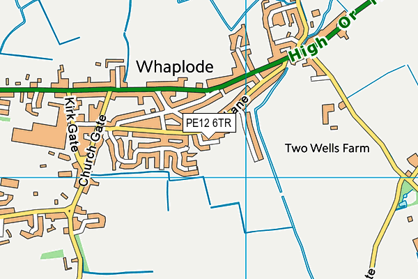 PE12 6TR map - OS VectorMap District (Ordnance Survey) PE12 6TR map - OS VectorMap District (Ordnance Survey)