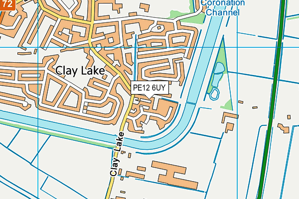 PE12 6UY map - OS VectorMap District (Ordnance Survey) PE12 6UY map - OS VectorMap District (Ordnance Survey)