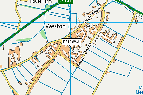 PE12 6WA map - OS VectorMap District (Ordnance Survey) PE12 6WA map - OS VectorMap District (Ordnance Survey)
