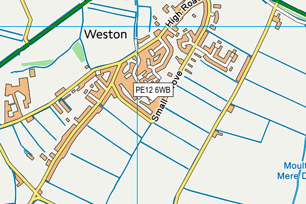 PE12 6WB map - OS VectorMap District (Ordnance Survey) PE12 6WB map - OS VectorMap District (Ordnance Survey)