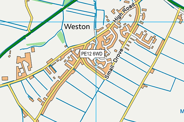 PE12 6WD map - OS VectorMap District (Ordnance Survey) PE12 6WD map - OS VectorMap District (Ordnance Survey)