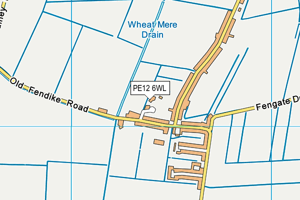 PE12 6WL map - OS VectorMap District (Ordnance Survey) PE12 6WL map - OS VectorMap District (Ordnance Survey)