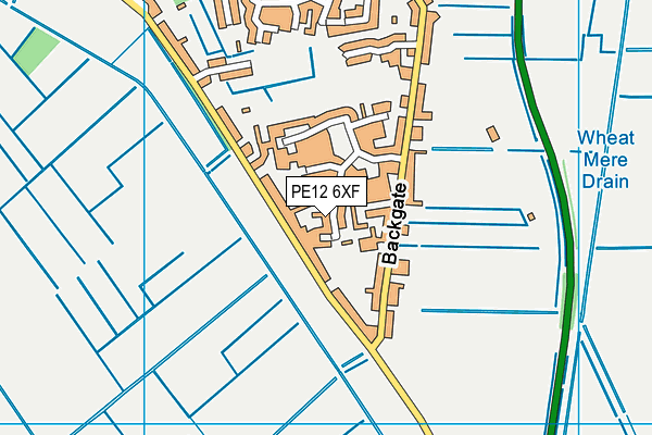 PE12 6XF map - OS VectorMap District (Ordnance Survey) PE12 6XF map - OS VectorMap District (Ordnance Survey)