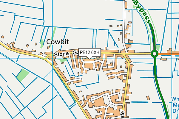 PE12 6XH map - OS VectorMap District (Ordnance Survey) PE12 6XH map - OS VectorMap District (Ordnance Survey)