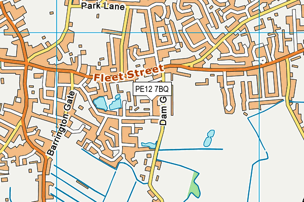 PE12 7BQ map - OS VectorMap District (Ordnance Survey) PE12 7BQ map - OS VectorMap District (Ordnance Survey)