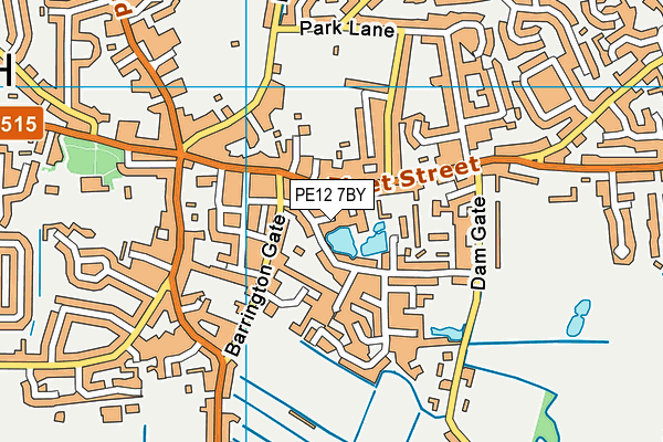 PE12 7BY map - OS VectorMap District (Ordnance Survey) PE12 7BY map - OS VectorMap District (Ordnance Survey)