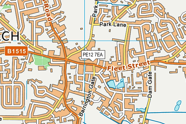 PE12 7EA map - OS VectorMap District (Ordnance Survey) PE12 7EA map - OS VectorMap District (Ordnance Survey)